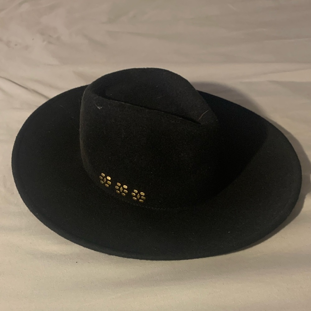 Universal Thread cowboy Western Fall women’s fashion Hat Black with bronze